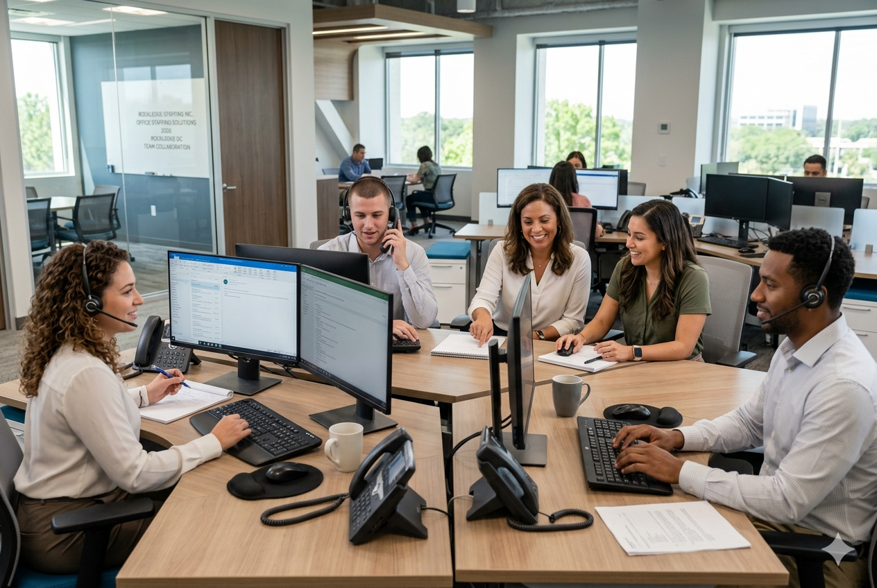 Office staffing and administrative support team